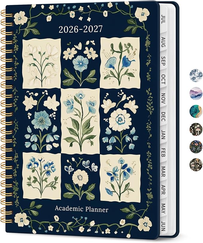 Planner 2026-2027, Academic Monthly and Weekly Calendar Planner by Taja
