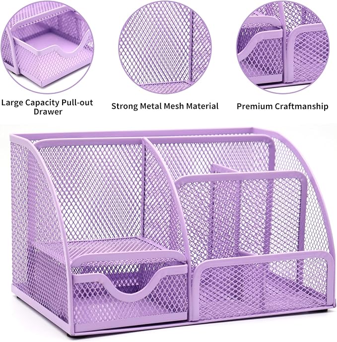 Purple Desk Organizers and Accessories, - Image 2