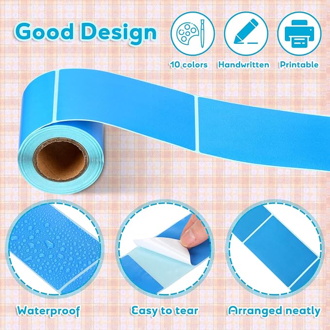 Outus 1000 Pcs Colored Sticker Labels Rolls Rectangular Coding Labels 2 X 3 - Image 4