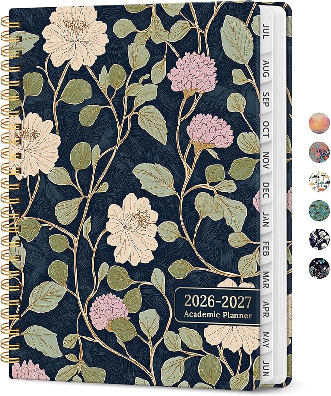 Planner 2026-2027, Academic Year Monthly and Weekly Calendar Planner, Jul 2026 by Taja