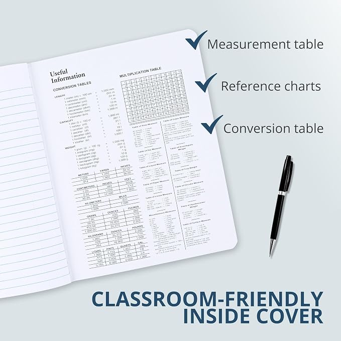 ROARING SPRING Hard Cover Composition Notebook, 4 Pack, 9.75″ x 7.5″, Wide-Ruled - Image 4