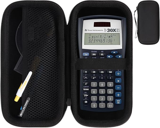 Hard Case Replacement for Texas Instruments TI-30XIIS TI-30XS TI-30Xa TI-36X Pro Scientific Calculator Case Only (Black Case)-DeskLoop Office