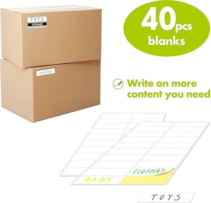 1200 Pcs 25 Designs Pre-Printed Color-Coded Home Moving Box Labels - Image 4