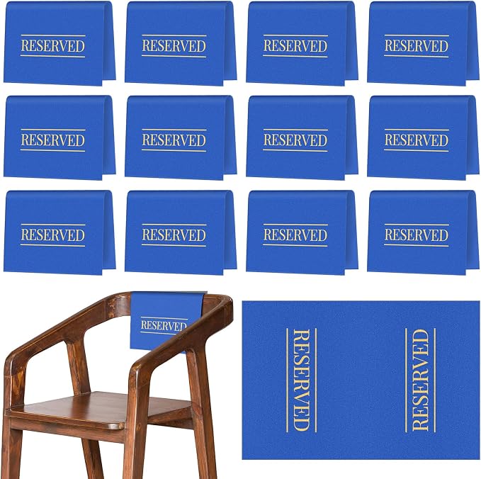 Buryeah 12 Pcs Reserved Seating Signs by Buryeah