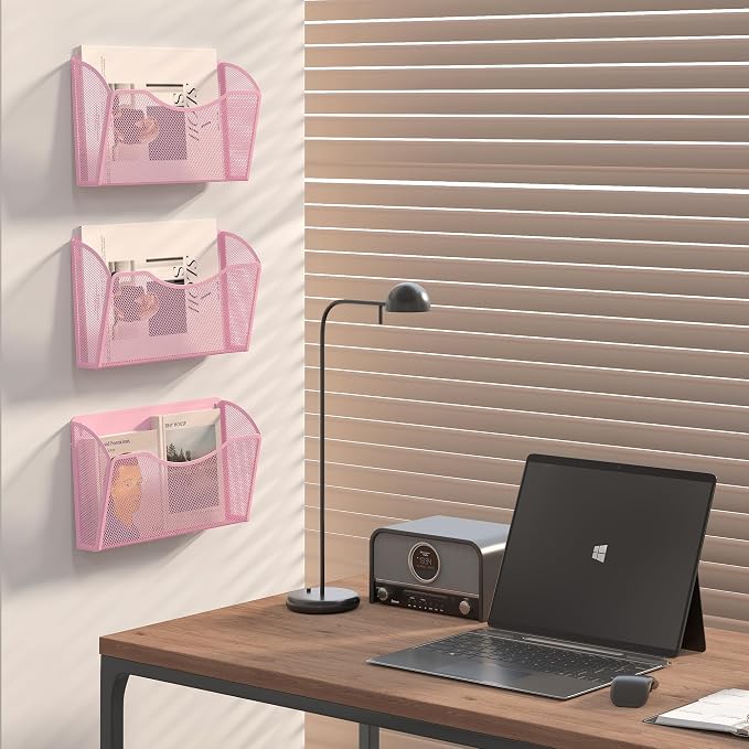 EasyPAG Single Pocket Wall File Organizer, Mesh Hanging File Folder Organizer - Image 5