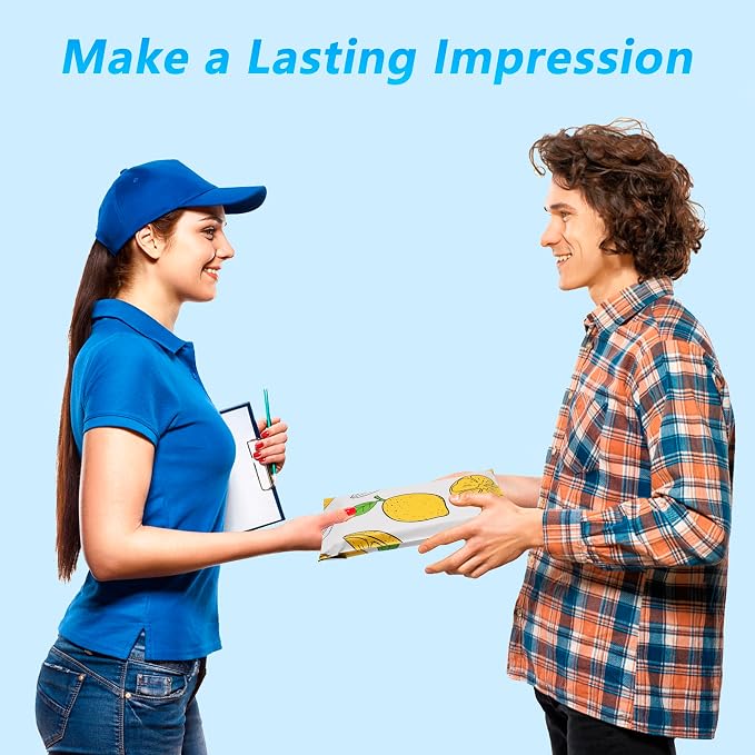 Lemon Printed Poly Mailer 6x9 Inch 100 Pcs, Waterproof and Tear-Resistant - Image 6