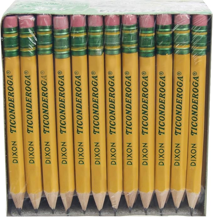 Ticonderoga Golf Pencils, #2 HB Soft, Pre-Sharpened by Ticonderoga