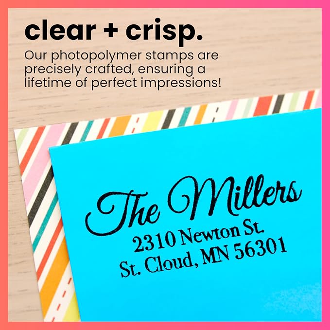 ExcelMark Personalized Return Address Stamp – Custom Self Inking Rubber Stamp - Image 4