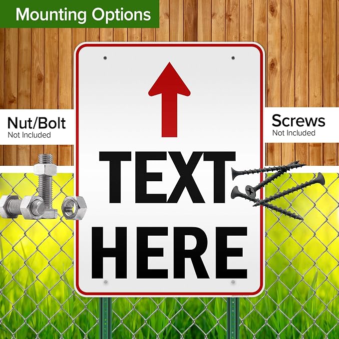 Custom Arrow, Custom Directional Sign, Up Arrow, 36x48 Inches, Reflective - Image 5