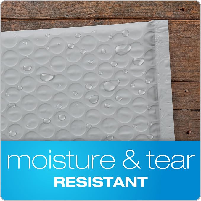Quality Park Bubble Mailers, Padded Envelopes, Shipping Bags, Water Resistant - Image 2