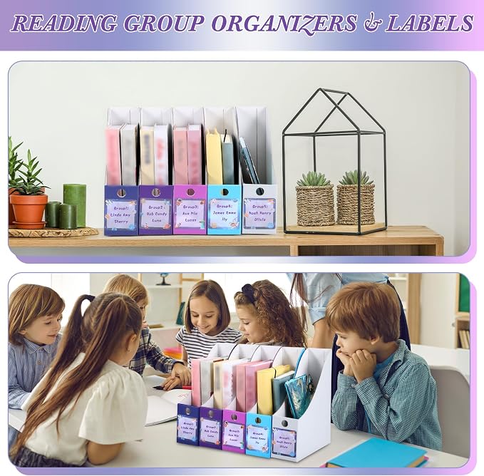Pasimy 25 Pcs Space Cardboard Magazine File Holder Magazine Organizer Book Bin - Image 6