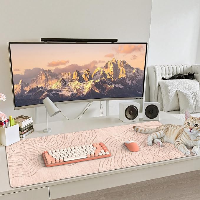 iCasso Big Mouse Pad, Aesthetic Desk Cover Mat - Image 7