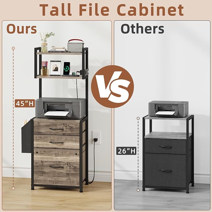 HIGDBFE 3 Drawer File Cabinet - Image 4