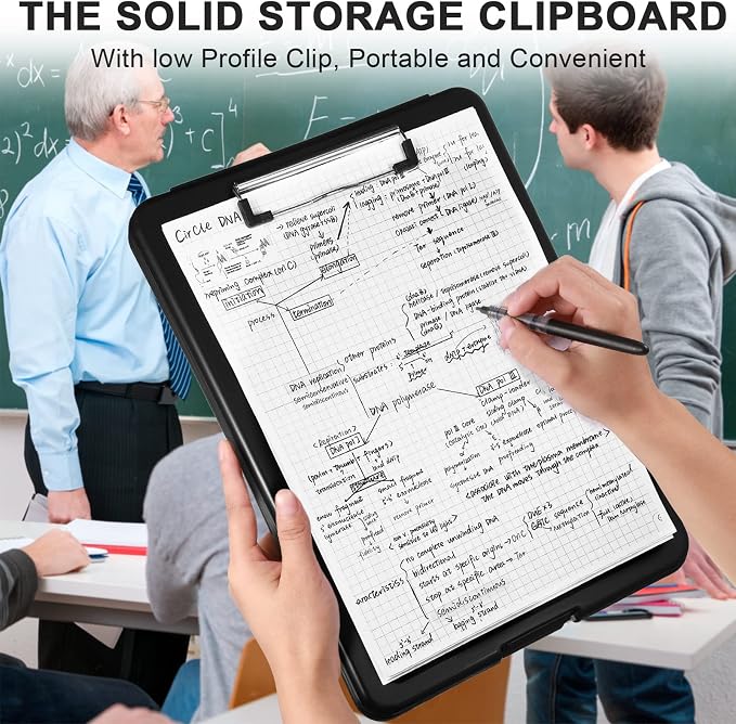 Mimorou 15 Pcs Clipboard with Storage, 9.5 x 13.5 Inch Plastic Heavy Duty - Image 5