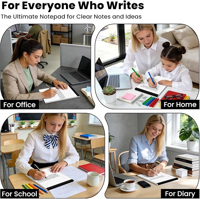 12pcs Legal Pads 8.5 x 11, Notepads 8.5 x 11 Inch, 30 Sheets/Pack, Perforate - Image 6