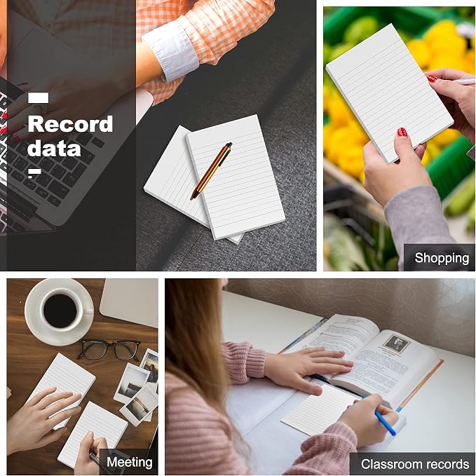 10 Pack Note Pads Small 4x6 In Lined Writing Memo Pads Refills Scratch Pads | - Image 5