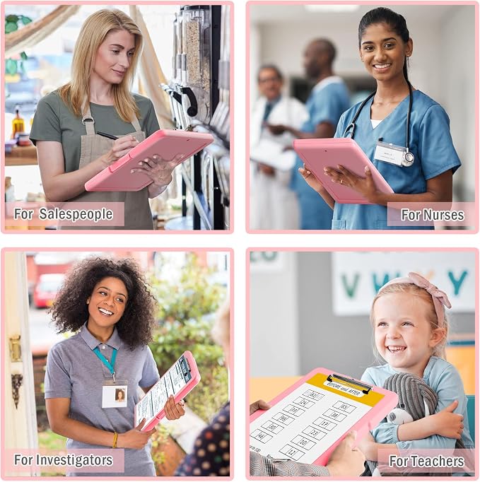 ANZNKU Clipboard with Storage, 13x9.6 Clipboard Foldable Nursing School - Image 7