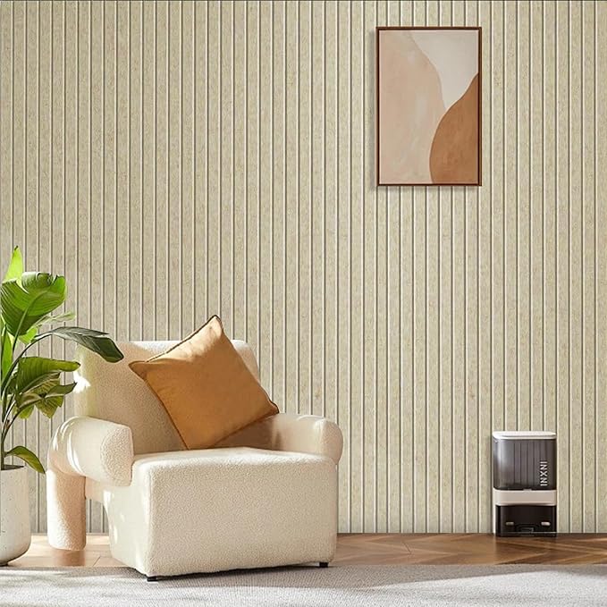 Large Cork Board for Office, 8 Pack Felt Wall Tiles with Slat Wall Paneling, Felt Bulletin Board Pin Board Cork Boards for Walls (Tan)-DeskLoop Office