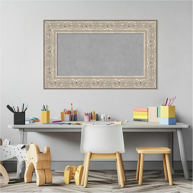 Amanti Art Silver Framed Magnetic Board 19x31 Small Vision Board - Image 5