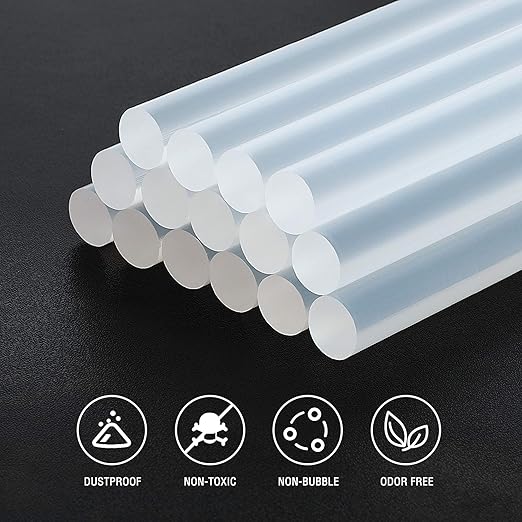 WORKPRO Full Size Hot Glue Sticks, 100-pack, 0.43x4 Inches, Compatible with Most Glue Guns, Multipurpose for DIY Art Craft General Repairs, Home Decorations and Gluing Projects-DeskLoop Office