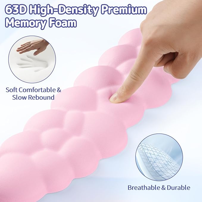 Sushret Cloud Wrist Rest Keyboard, Cloud Keyboard Wrist Pad Set - Image 4