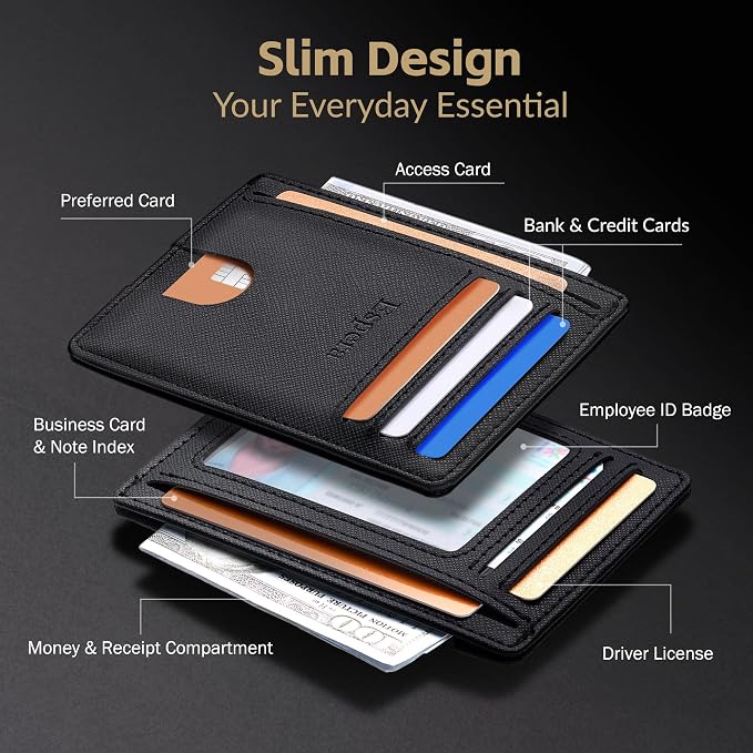 Espera Slim Minimalist Front Pocket Wallet - Image 4
