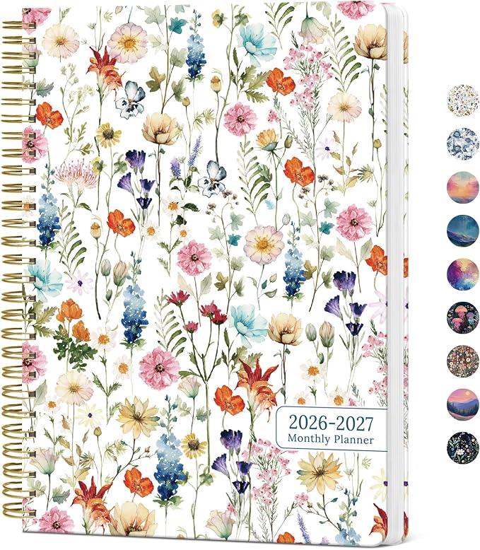 Monthly Planner 2026-2027, Aesthetic 2 Year Months Planner Calendar, 18-Months by Taja