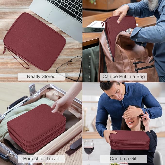 FYY Electronic Organizer, Extra Large Travel Cable Organizer Bag Pouch Portable - Image 7