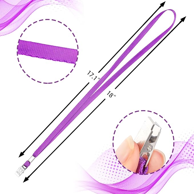 LOCONHA 100 Pack Purple lanyards Lanyards - Image 2