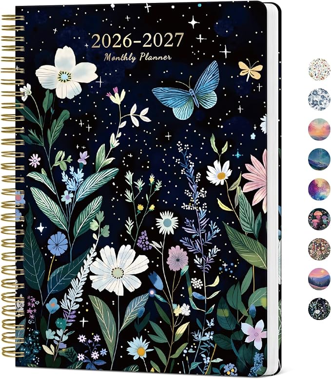 Monthly Planner 2026-2027, Aesthetic 2 Year Months Planner Calendar, 18-Months by Taja