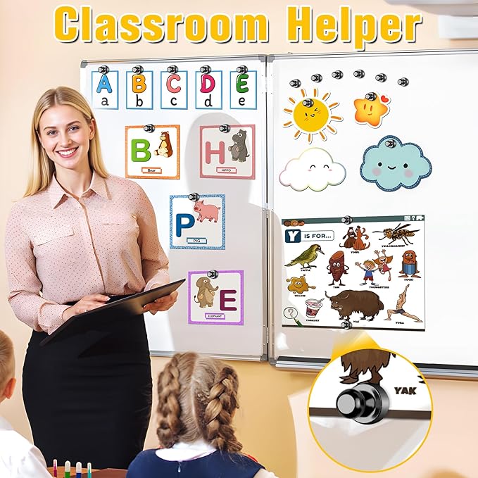 VNDUEEY 200 Pack Black Fridge Magnets, Refrigerator Magnets Whiteboard Magnets, Magnet Refrigerator, Magnetic Push Pins, Small and Strong Magnet for Home, Office, School, Locker and Map-DeskLoop Office