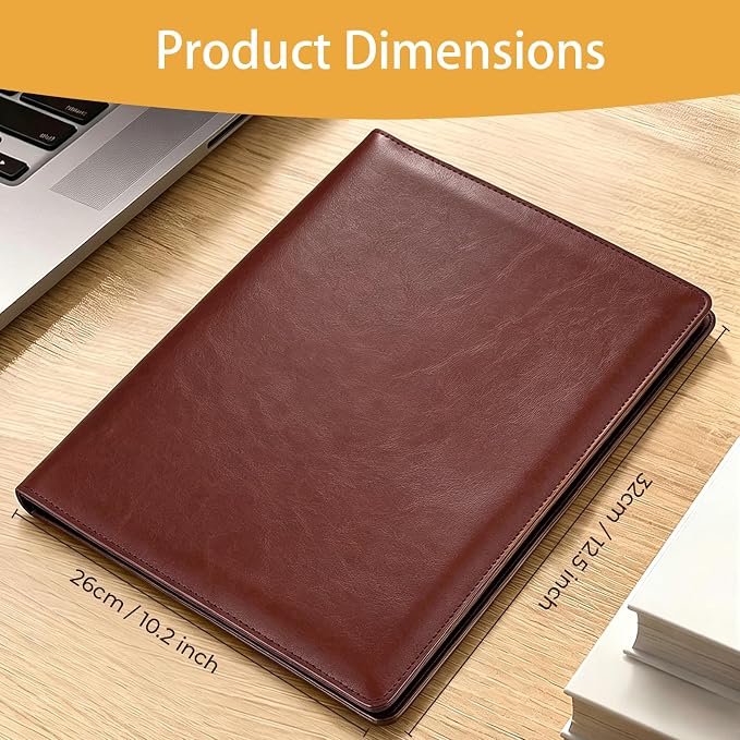 Padfolio Portfolio Binder, Faux Leather Folder, Resume Interview Legal Document - Image 2