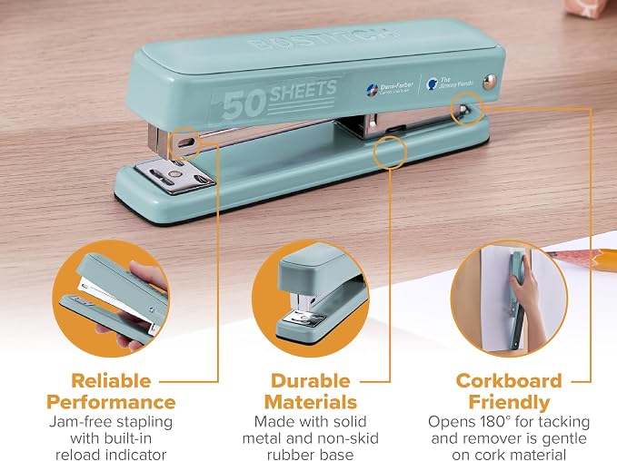 Bostitch Titan Heavy Duty Metal Stapler, 50 Sheet Capacity - Image 4