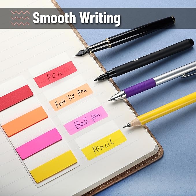 Mr. Pen- Sticky Index Tabs, 240 Pcs, Vibrant Sticky Tabs for Notebooks, Page Markers, Page Tabs for Binders, Page Tabs Sticky Tabs for Books, Notebook Tabs, Book Sticky Tabs for Notebooks-DeskLoop Office