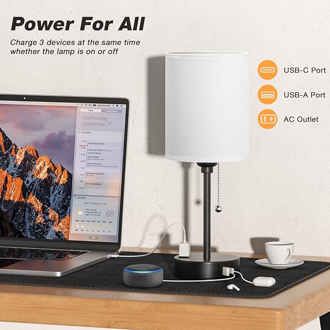 Small Bedside Table lamp for Bedroom - Image 4