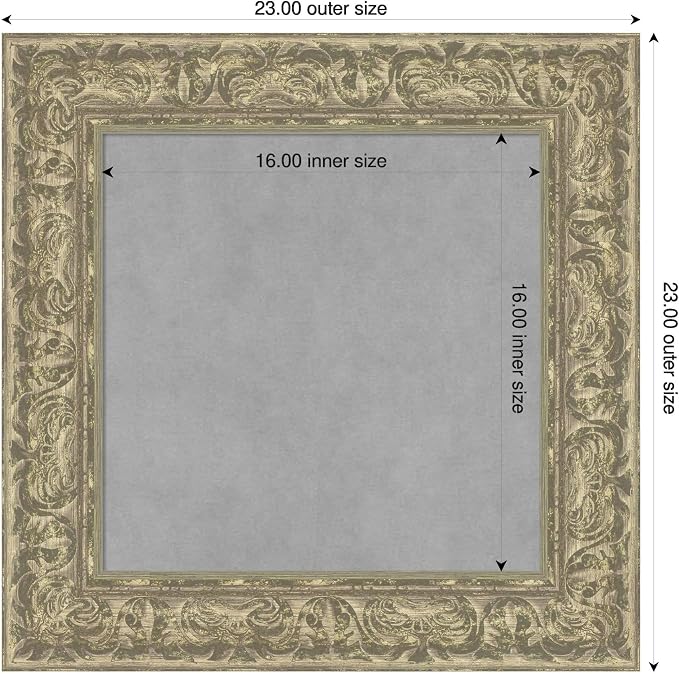 Amanti Art Silver Framed Magnetic Board 23x23 Small Vision Board - Image 2