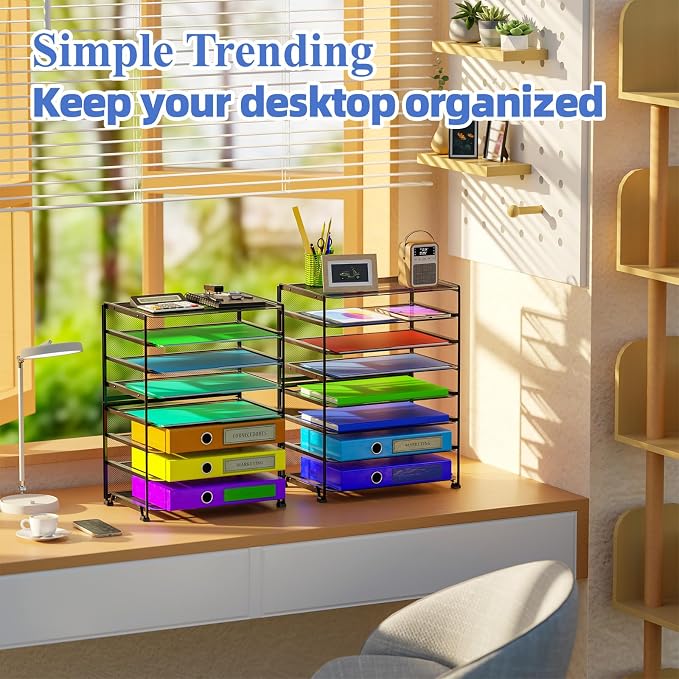 Simple Trending 2 Pack 8 Tier Letter Tray Paper - Image 3