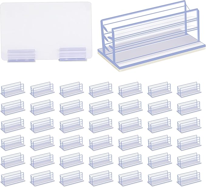 100 PCS Self Adhesive Sneeze Guard Holder Acrylic Panels Bracket Glass Sign by YHNTGB