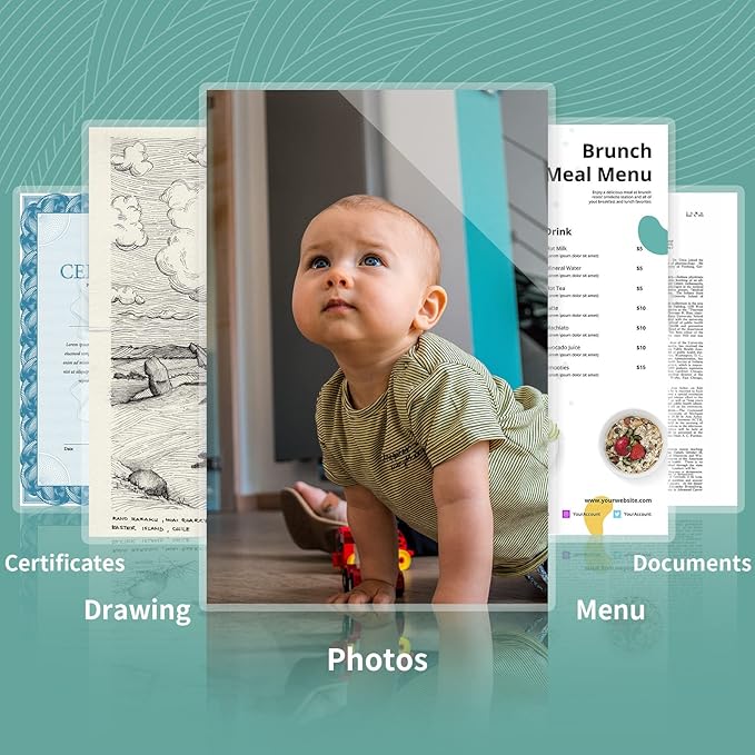 5 mil Thermal Laminating Sheets 500 Packs, 9” x 11.5” Clear Laminating Pouches Holds 8.5 x 11 Inch Sheet, Letter Size Lamination Paper for Laminator - Rounded Corner-DeskLoop Office