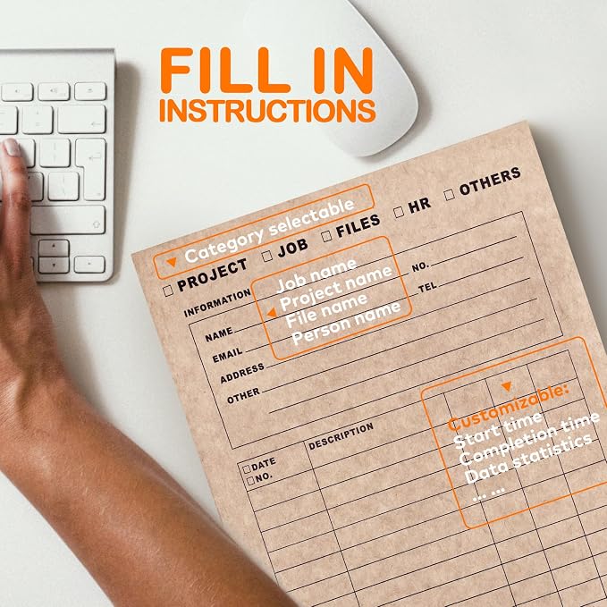 Two-Pocket Classification & Organization Folders | Heavy-Duty Kraft Paper - Image 7