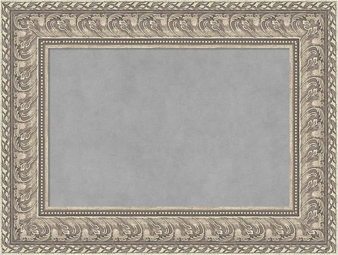 Amanti Art Silver Framed Magnetic Board 19x25 Small Vision Board by AmantiArt