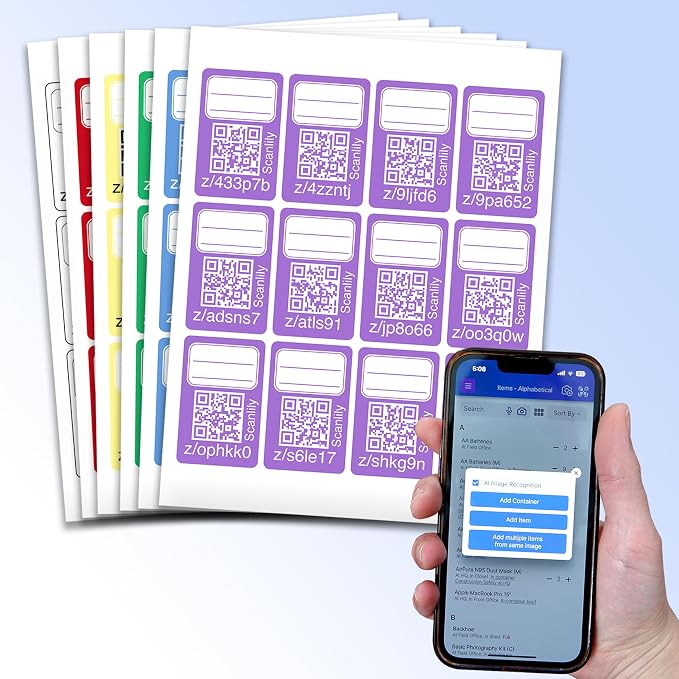 Smart QR Label System Using AI for Storage Bins, Moving and Organization by Unknown