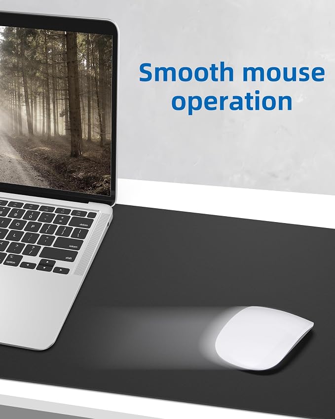 Non-Slip Desk Pad, Mouse Pad, Waterproof PU Leather Desk Protector, Ultra Thin - Image 5