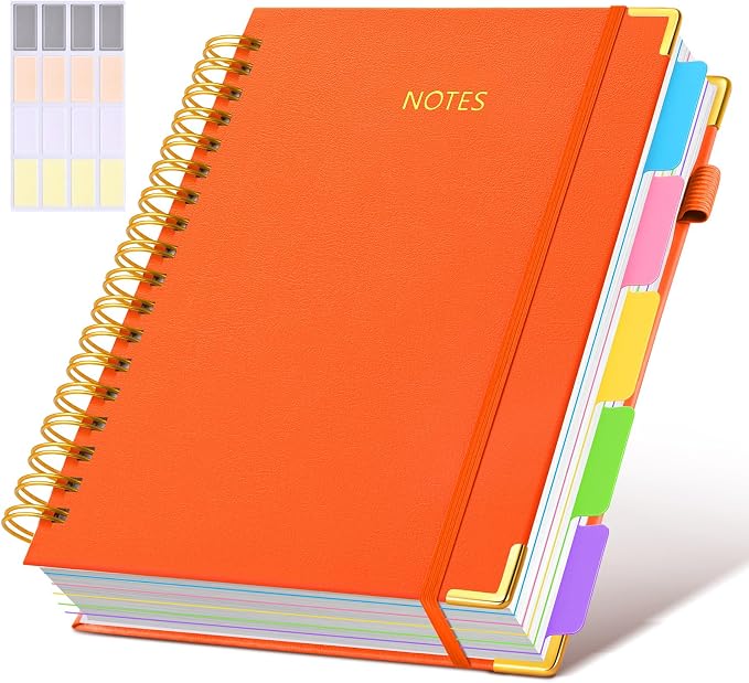 Hardcover Spiral Notebook Journal by dilitego