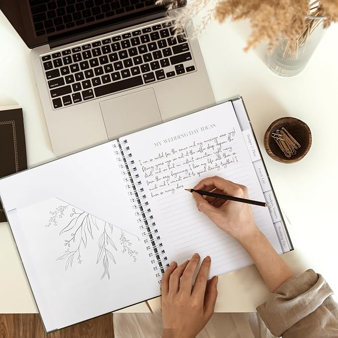 Beautiful Minimalistic Wedding Planner Book and Organizer - Image 7