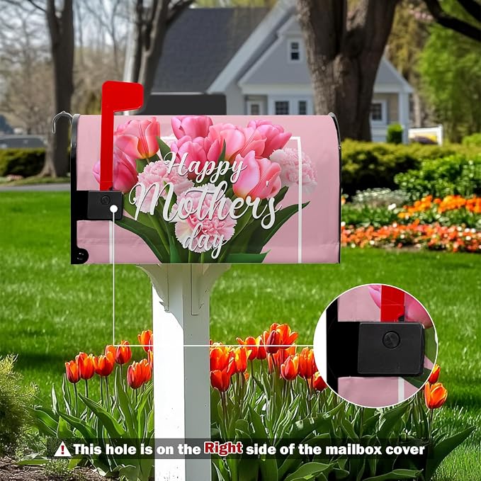 Happy Mothers Day Mailbox Cover Flowers Mailbox Covers Post Letter Box Cover - Image 2