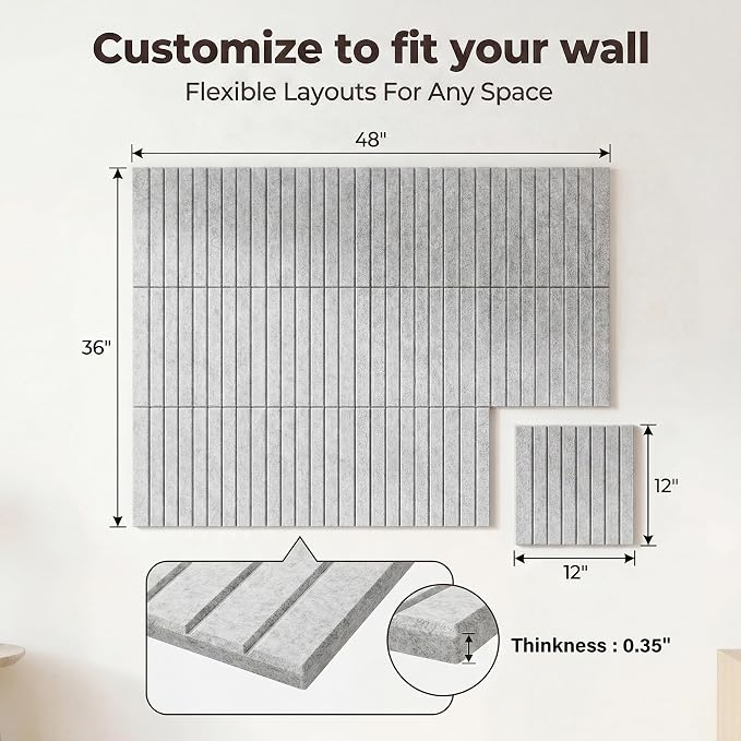 AHEONLAR Felt Bulletin Board 48" x 36", Cork Boards - Image 2
