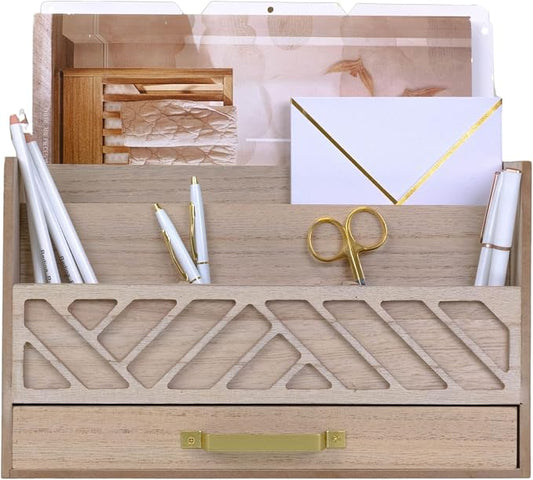 BLU MONACO | Wooden Mail Organizer by Blu_Monaco