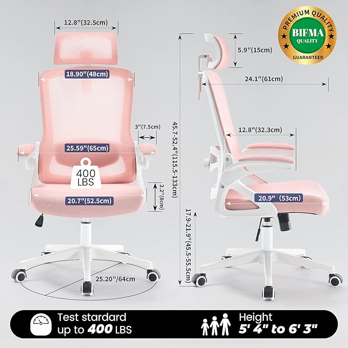 Fizzin Ergonomic Office Chair, 400 LBS Desk Chair - Image 2
