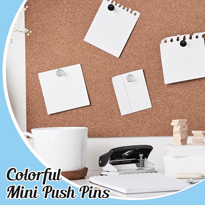 Outus 60 Pcs Giant Push Pins Jumbo Tacks 1/1.8inch Plastic Head - Image 3